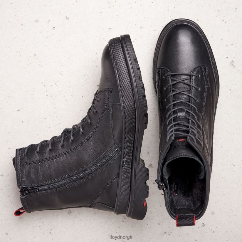 LLOYD ekstralette ankelstøvletter i skinn kvinner sko svart 4X82ZP974