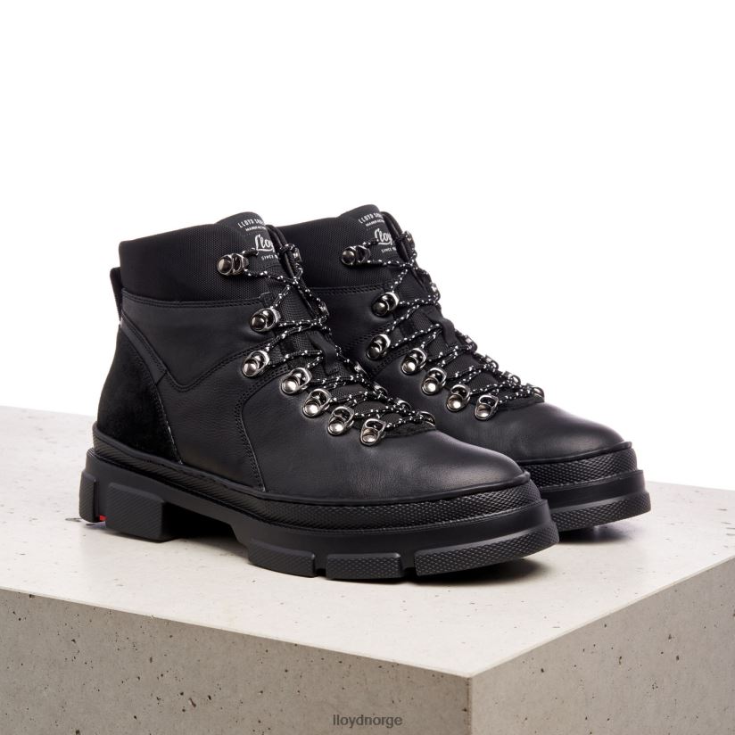 LLOYD ekstralette ankelstøvletter i skinn kvinner sko svart 4X82ZP988