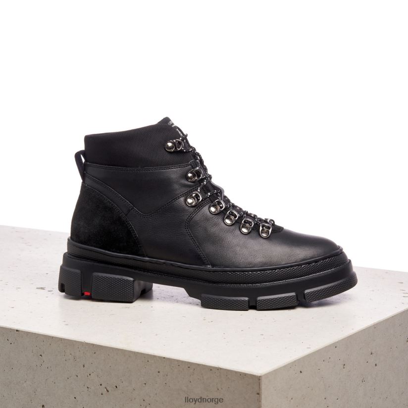 LLOYD ekstralette ankelstøvletter i skinn kvinner sko svart 4X82ZP988