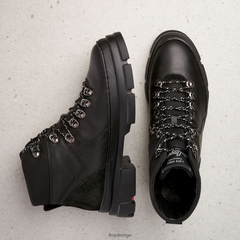 LLOYD ekstralette ankelstøvletter i skinn kvinner sko svart 4X82ZP988