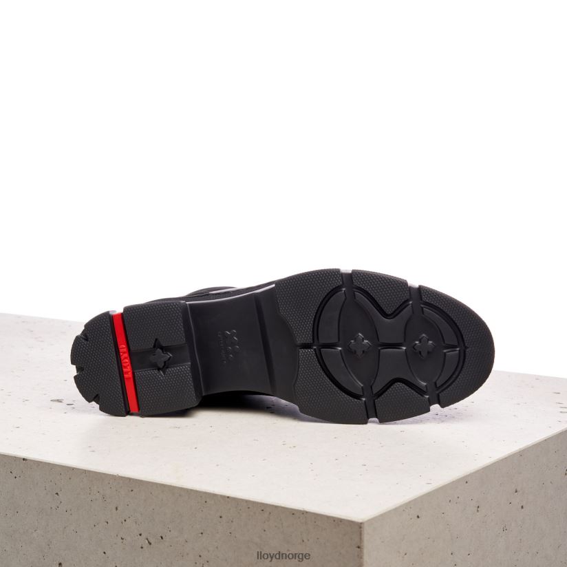 LLOYD ekstralette ankelstøvletter i skinn kvinner sko svart 4X82ZP988