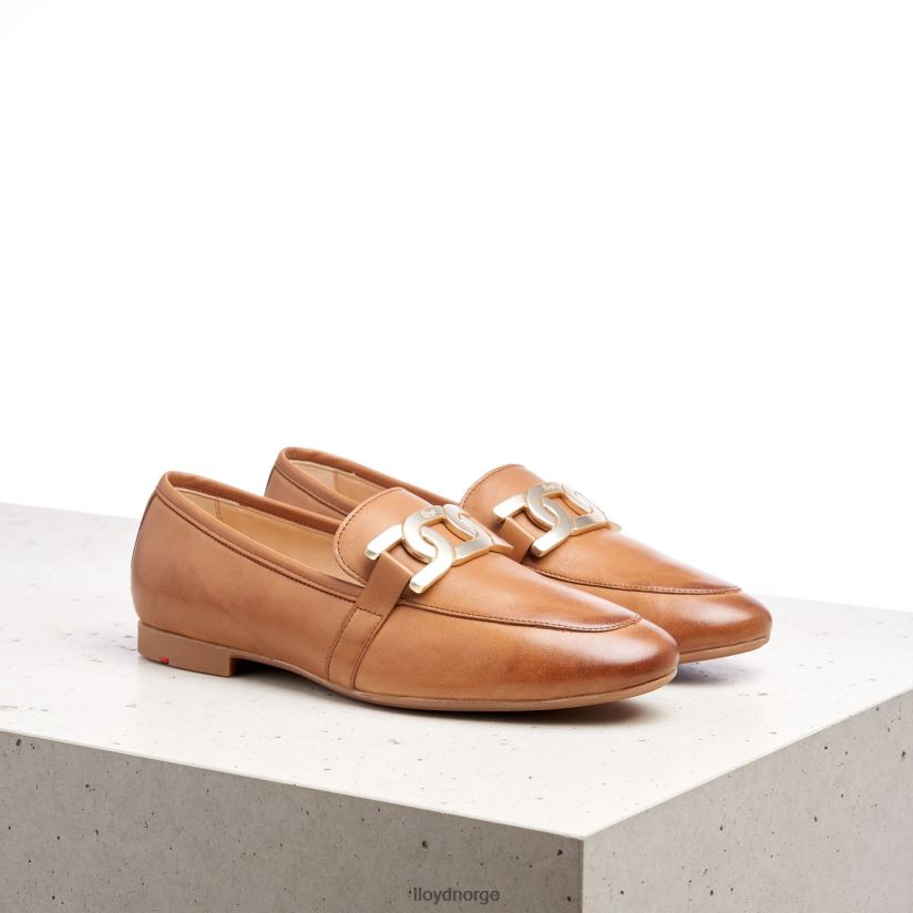 LLOYD glatt skinntøffel kvinner sko brun 4X82ZP1040