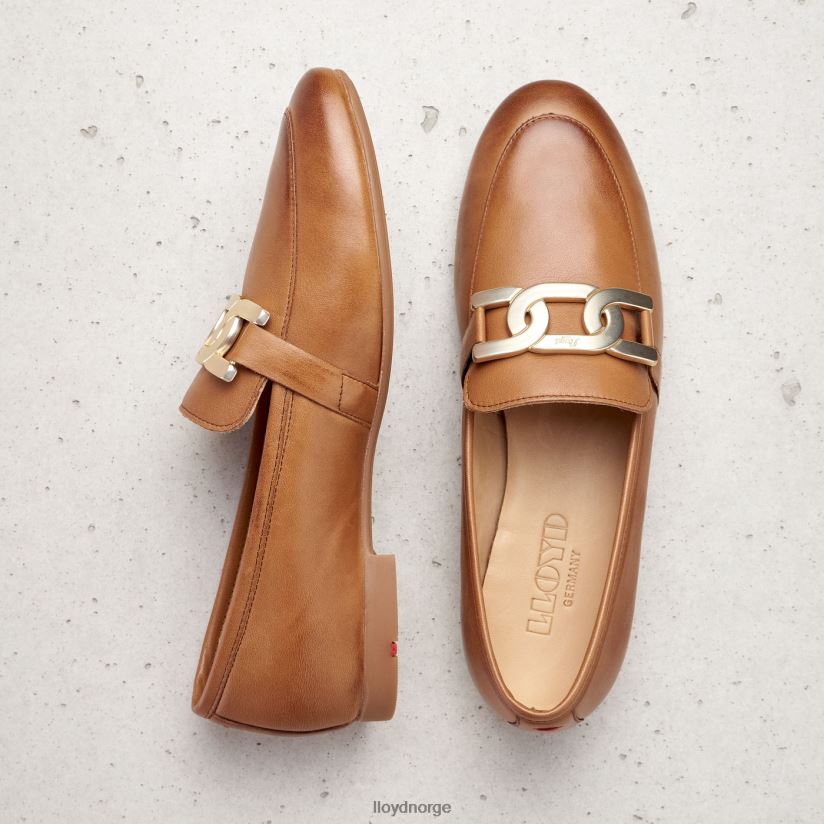 LLOYD glatt skinntøffel kvinner sko brun 4X82ZP1040