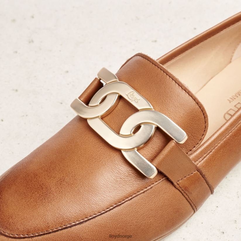 LLOYD glatt skinntøffel kvinner sko brun 4X82ZP1040