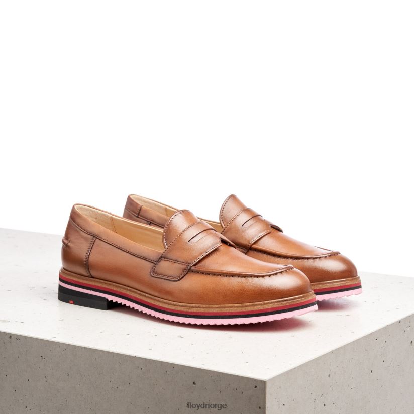 LLOYD glatt skinntøffel kvinner sko brun 4X82ZP1045