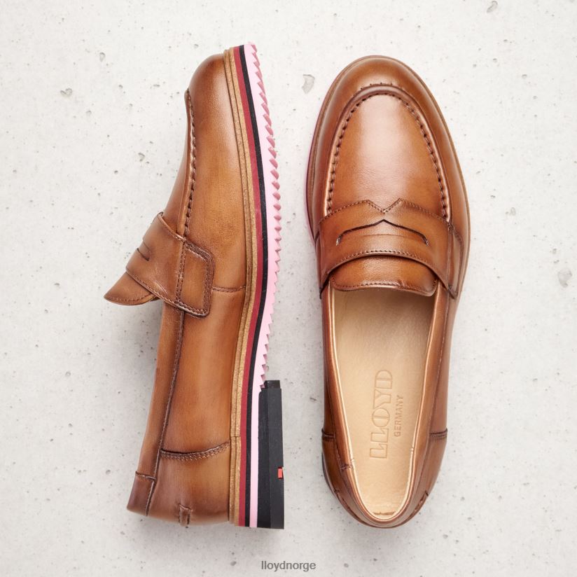 LLOYD glatt skinntøffel kvinner sko brun 4X82ZP1045