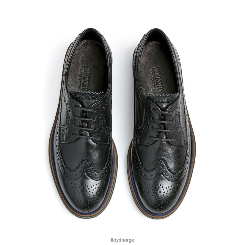 LLOYD halvsko i blonder kvinner sko svart 4X82ZP1031