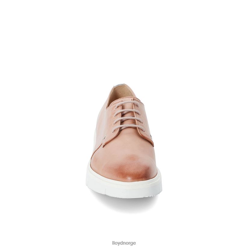 LLOYD halvsko i glatt skinn kvinner sko beige 4X82ZP1180