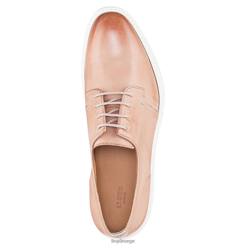 LLOYD halvsko i glatt skinn kvinner sko beige 4X82ZP1180