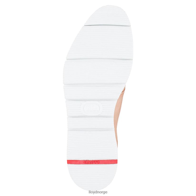 LLOYD halvsko i glatt skinn kvinner sko beige 4X82ZP1180