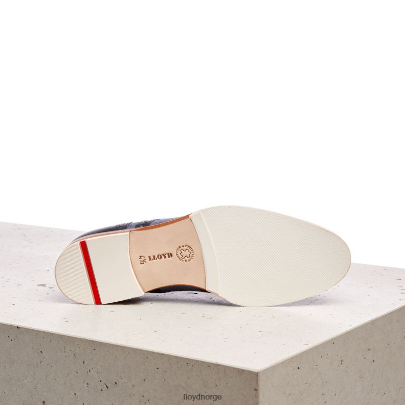 LLOYD halvsko i glatt skinn kvinner sko blå 4X82ZP1086