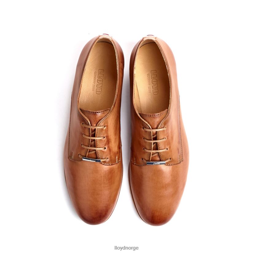 LLOYD halvsko i glatt skinn kvinner sko brun 4X82ZP1067