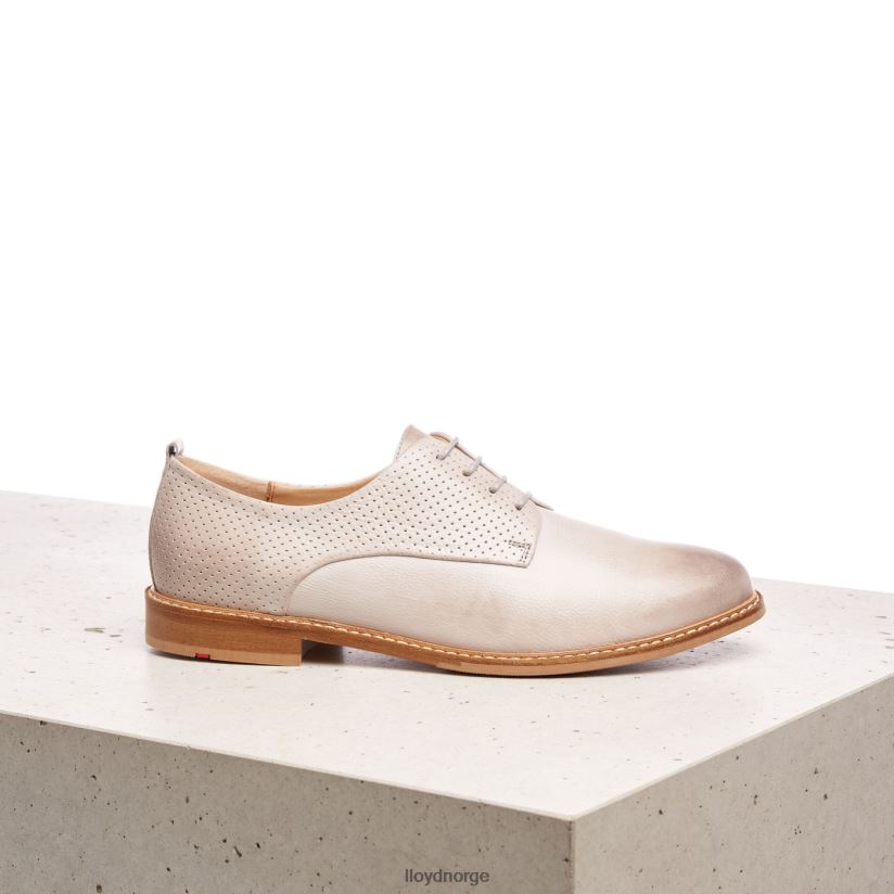 LLOYD halvsko i glatt skinn kvinner sko grå 4X82ZP1190