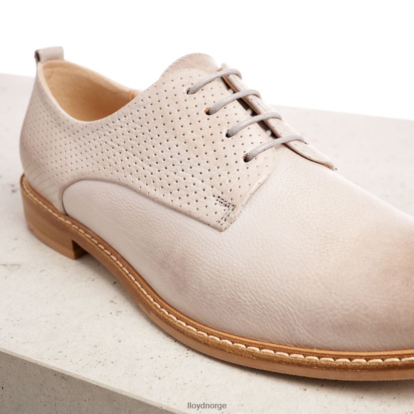 LLOYD halvsko i glatt skinn kvinner sko grå 4X82ZP1190