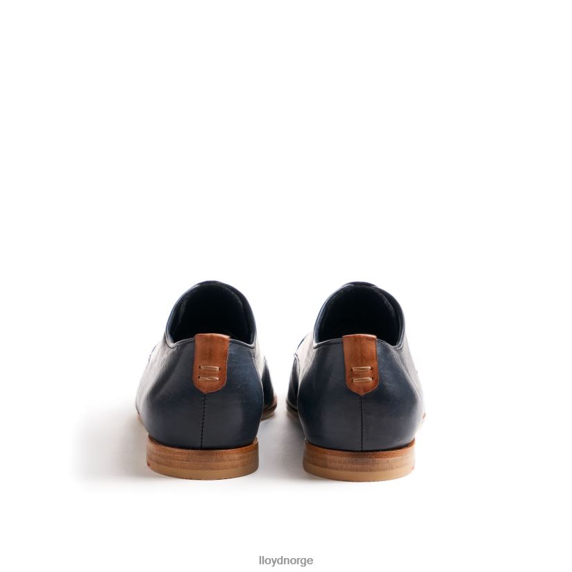 LLOYD halvsko med blonder i glatt skinn kvinner sko blå 4X82ZP1066