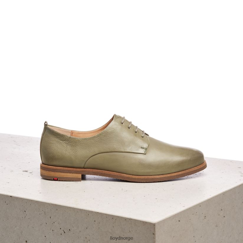 LLOYD halvsko med blonder i glatt skinn kvinner sko grønn 4X82ZP1098