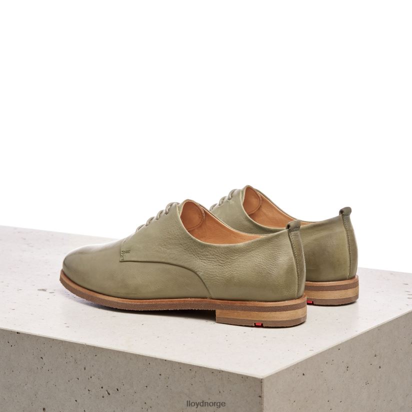 LLOYD halvsko med blonder i glatt skinn kvinner sko grønn 4X82ZP1098