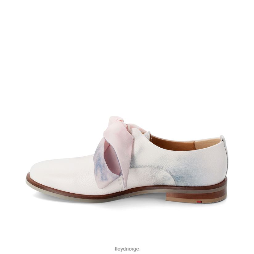 LLOYD halvsko med blonder i glatt skinn kvinner sko kombinert 4X82ZP1179