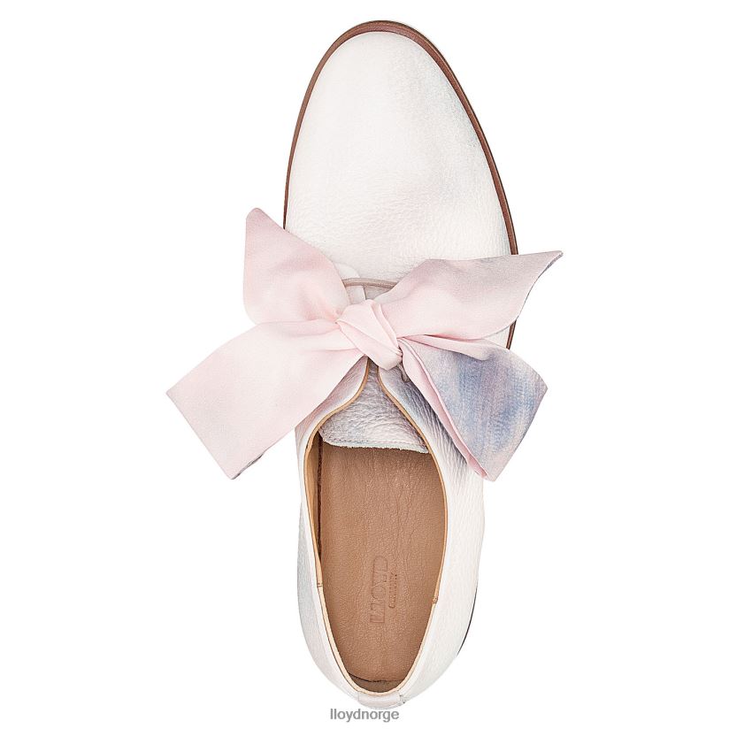 LLOYD halvsko med blonder i glatt skinn kvinner sko kombinert 4X82ZP1179