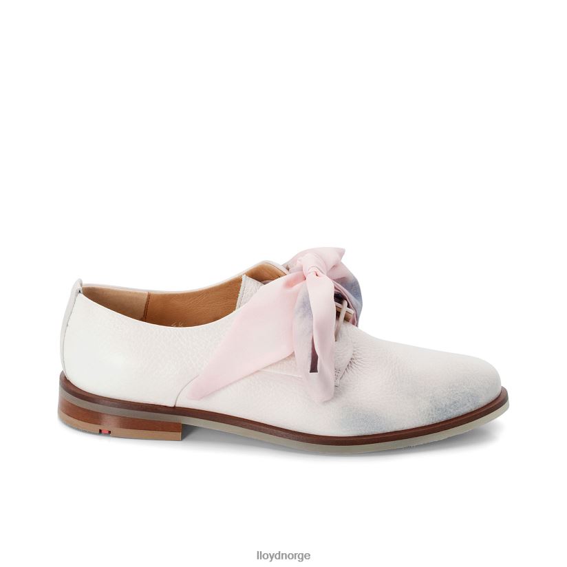 LLOYD halvsko med blonder i glatt skinn kvinner sko kombinert 4X82ZP1179