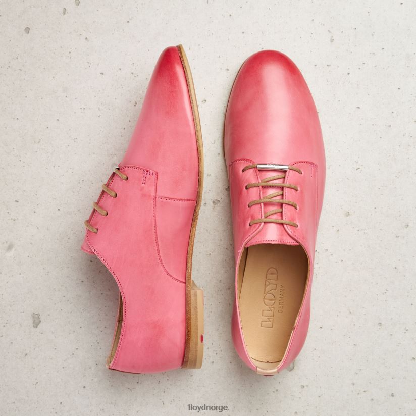 LLOYD halvsko med blonder i glatt skinn kvinner sko rosa 4X82ZP1093