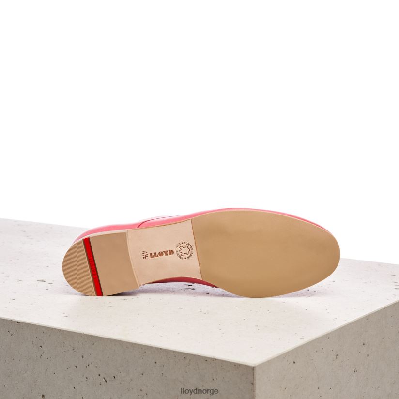 LLOYD halvsko med blonder i glatt skinn kvinner sko rosa 4X82ZP1093
