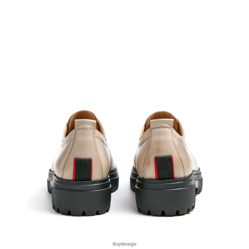 LLOYD halvsko med blonder i skinn kvinner sko beige 4X82ZP1029