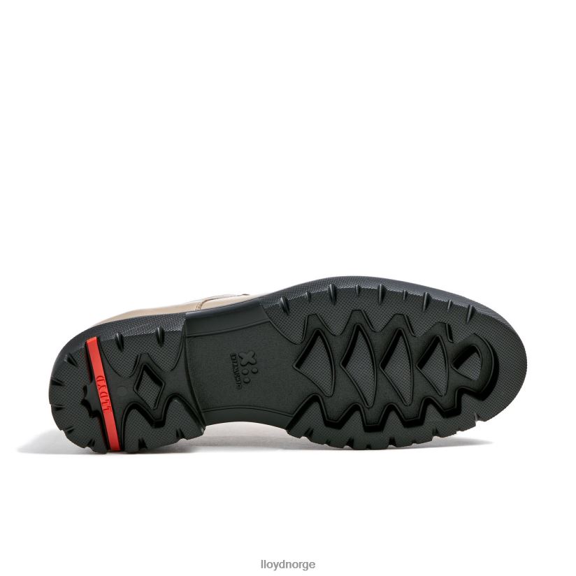 LLOYD halvsko med blonder i skinn kvinner sko beige 4X82ZP1029