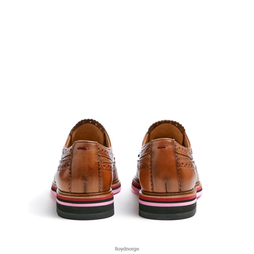 LLOYD halvsko med blonder i skinn kvinner sko brun 4X82ZP1048