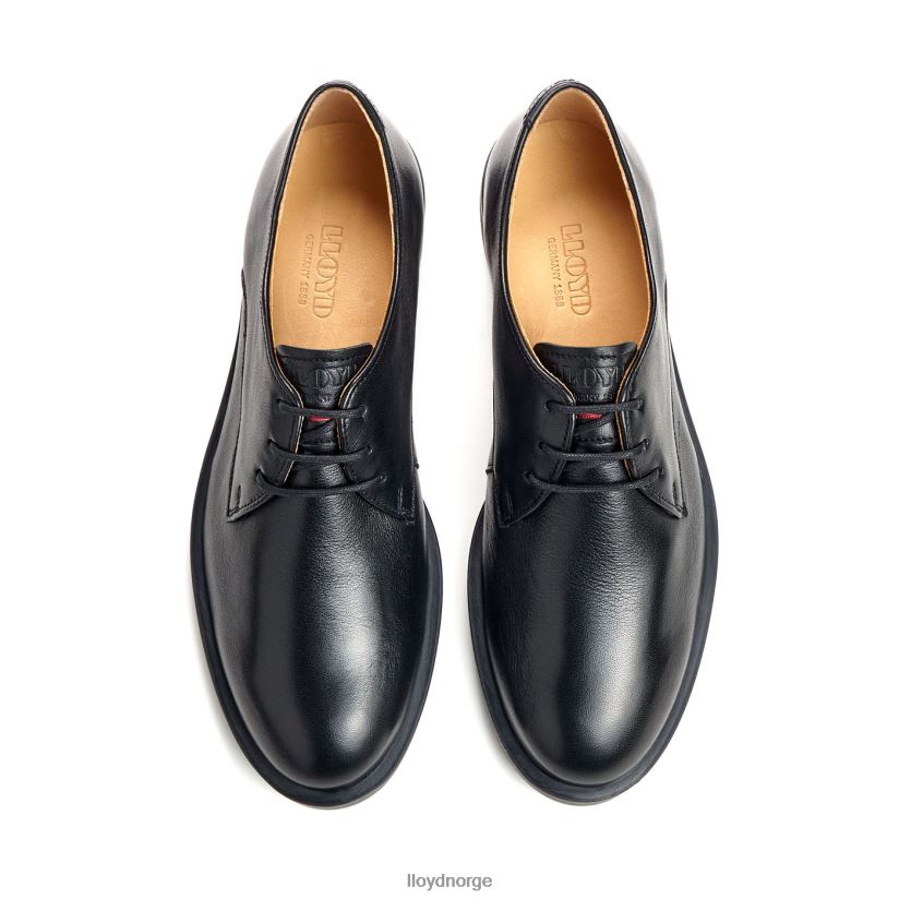 LLOYD halvsko med blonder i skinn kvinner sko svart 4X82ZP1023