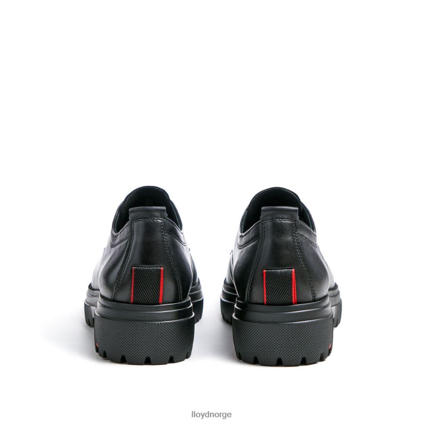 LLOYD halvsko med blonder i skinn kvinner sko svart 4X82ZP1028