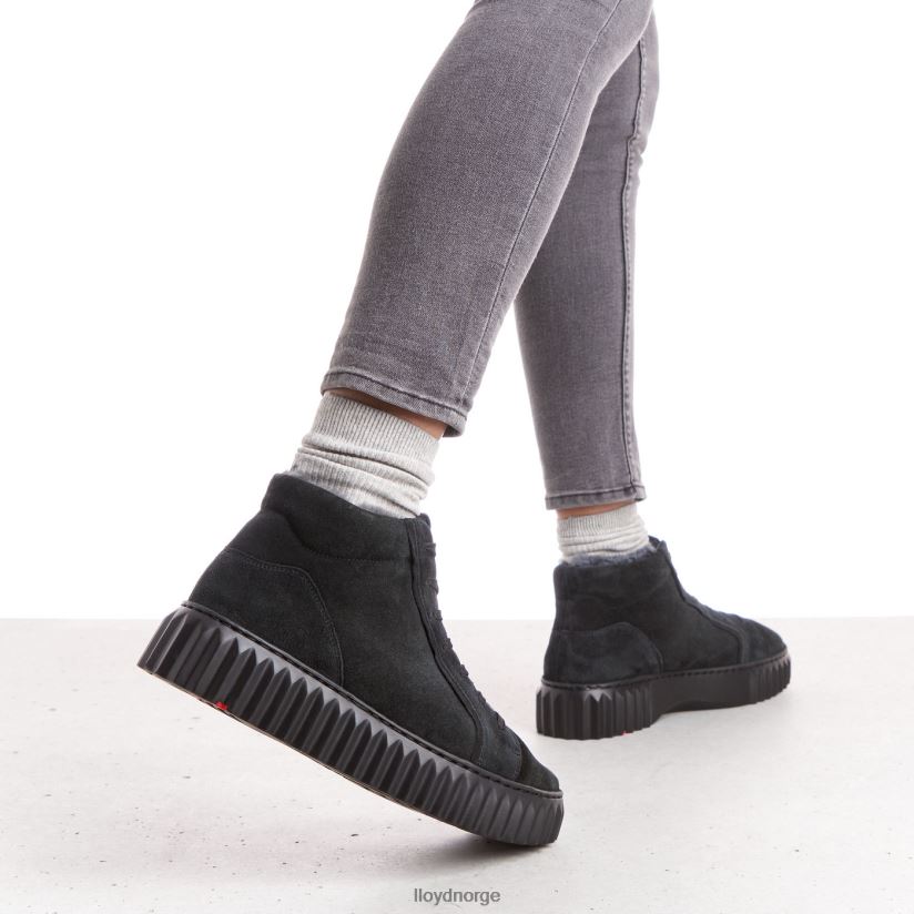 LLOYD høye sneakers kvinner sko svart 4X82ZP776