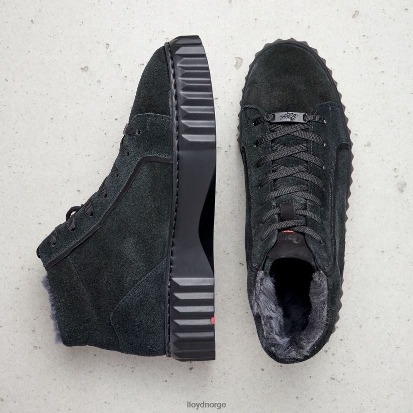 LLOYD høye sneakers kvinner sko svart 4X82ZP776