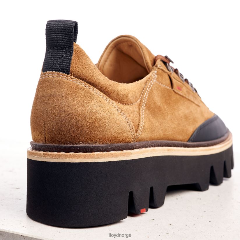 LLOYD joggesko i glatt skinn kvinner sko brun 4X82ZP1176