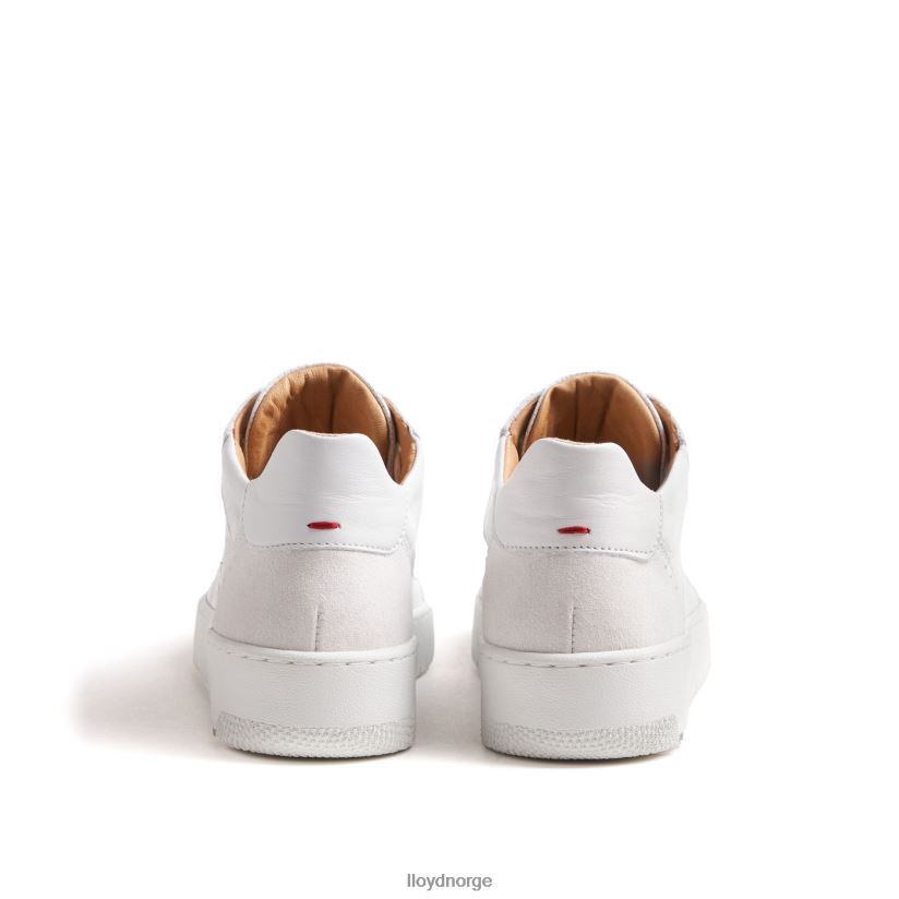 LLOYD joggesko i glatt skinn kvinner sko hvit 4X82ZP756