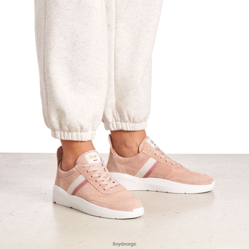 LLOYD joggesko i glatt skinn kvinner sko rosa 4X82ZP789