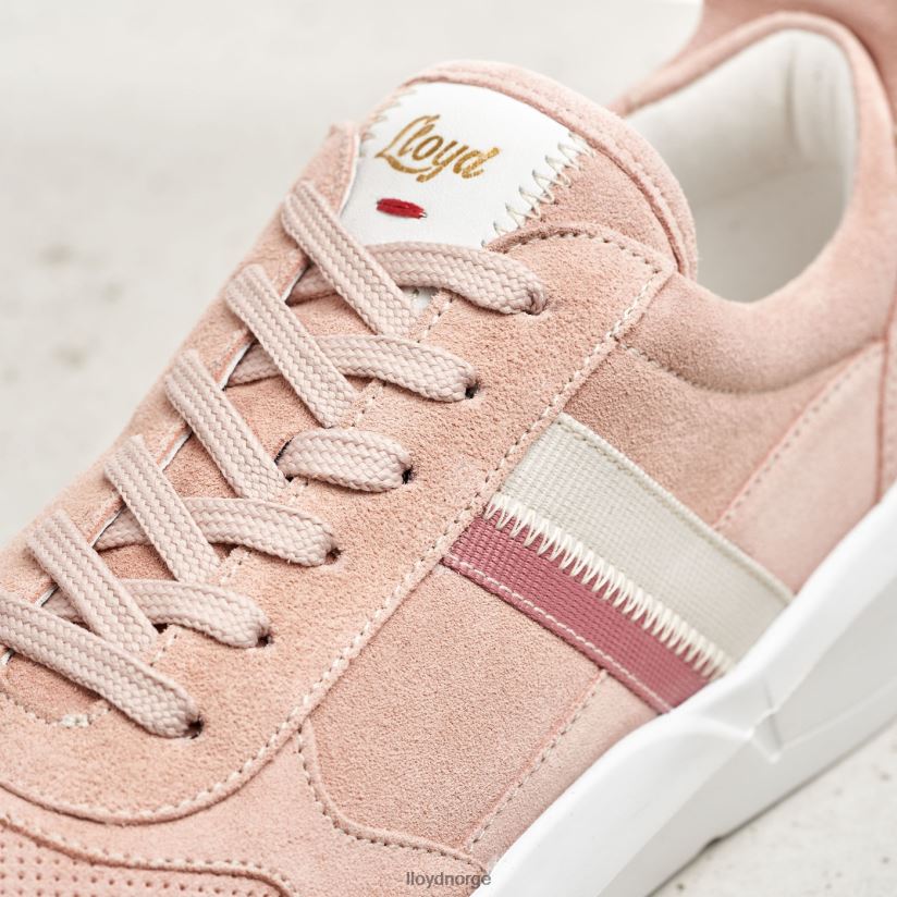 LLOYD joggesko i glatt skinn kvinner sko rosa 4X82ZP789