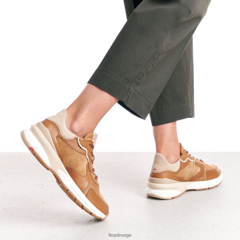 LLOYD joggesko i saueskinn kvinner sko brun 4X82ZP804