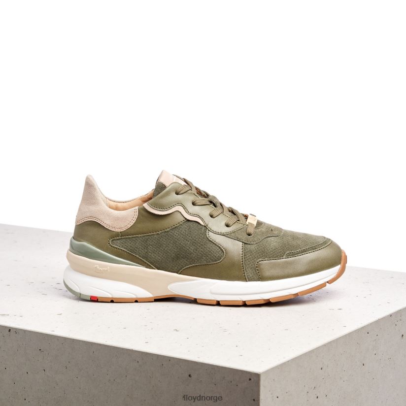 LLOYD joggesko i saueskinn kvinner sko grønn 4X82ZP817