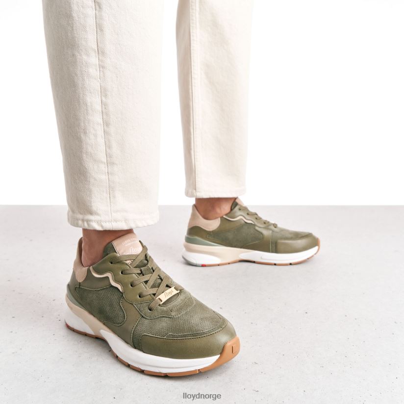 LLOYD joggesko i saueskinn kvinner sko grønn 4X82ZP817