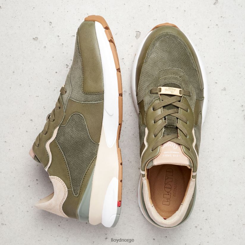 LLOYD joggesko i saueskinn kvinner sko grønn 4X82ZP817