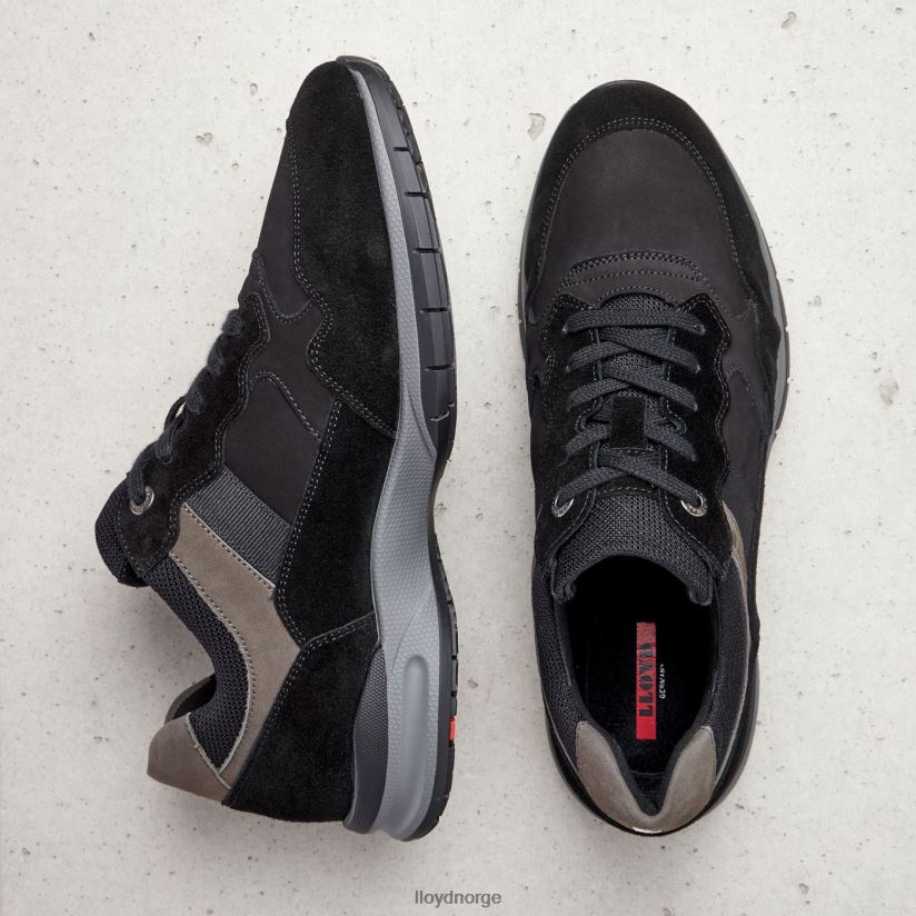 LLOYD kant (ekstravid) menn sko svart 4X82ZP364