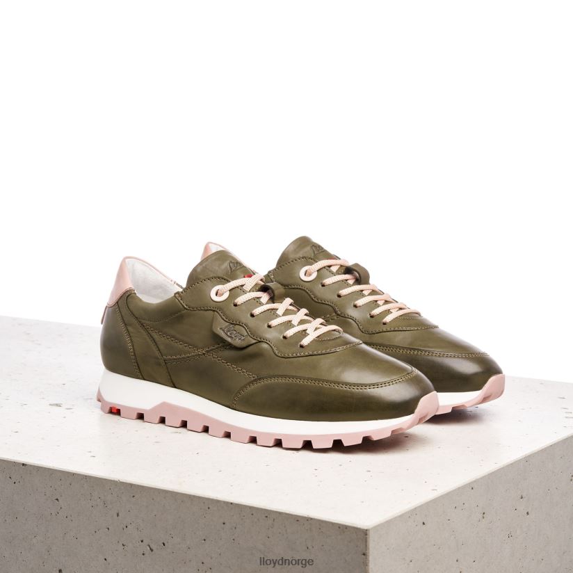 LLOYD lav topp skinn joggesko kvinner sko grønn 4X82ZP801