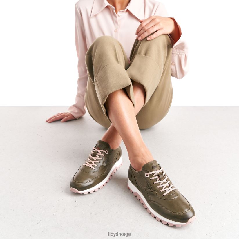 LLOYD lav topp skinn joggesko kvinner sko grønn 4X82ZP801