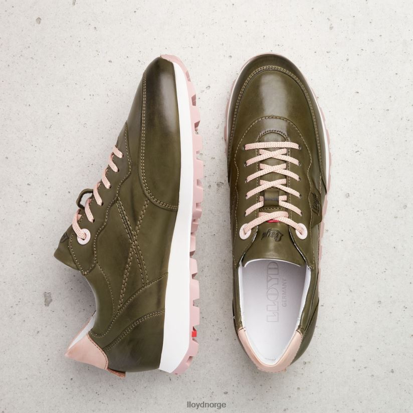 LLOYD lav topp skinn joggesko kvinner sko grønn 4X82ZP801