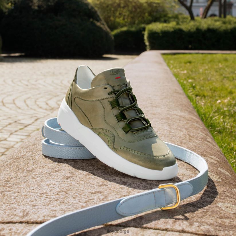 LLOYD lav topp skinn joggesko kvinner sko grønn 4X82ZP830