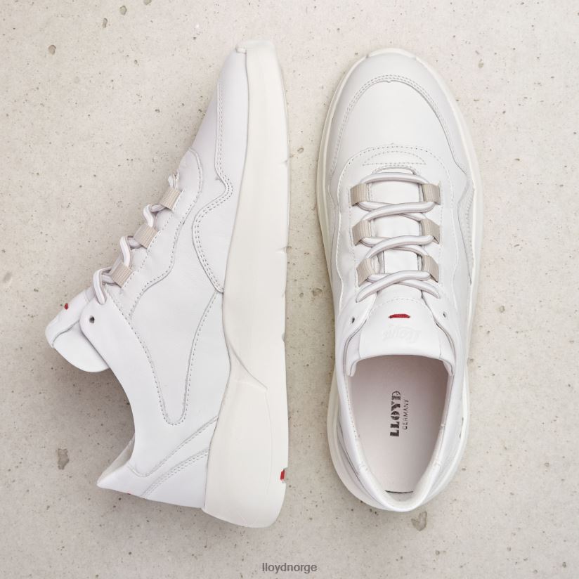 LLOYD lav topp skinn joggesko kvinner sko hvit 4X82ZP829