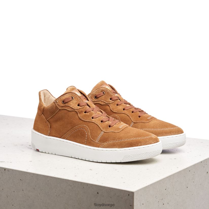 LLOYD lave sneakers i skinn kvinner sko brun 4X82ZP782
