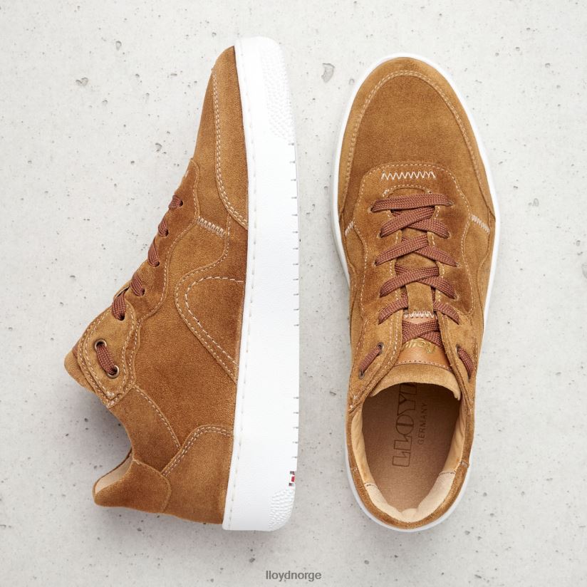 LLOYD lave sneakers i skinn kvinner sko brun 4X82ZP782