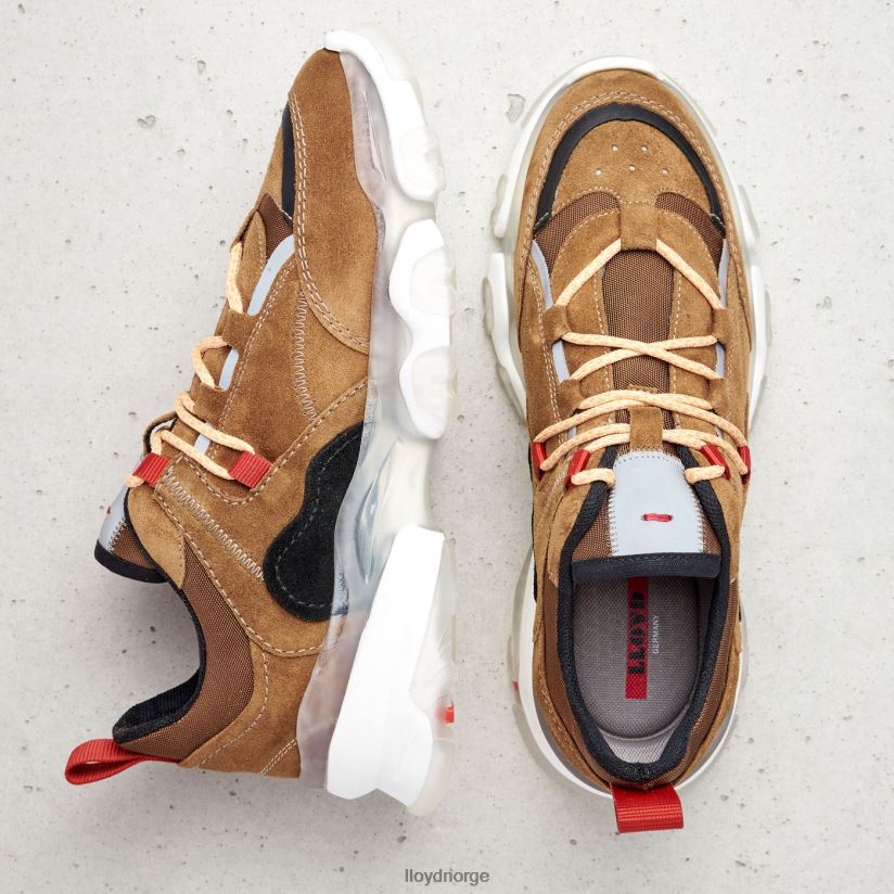 LLOYD lave sneakers i skinn kvinner sko brun 4X82ZP787